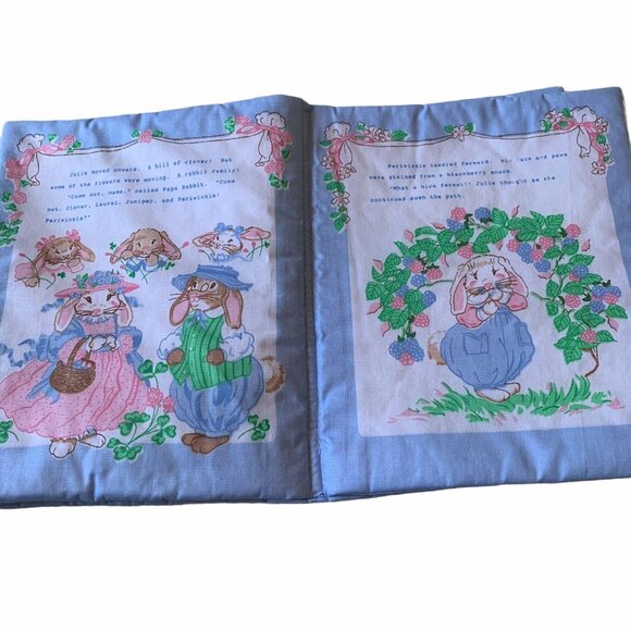 Vintage Julie's Journey Pastel Woodland Creatures Cloth Book - Picture 2 of 6